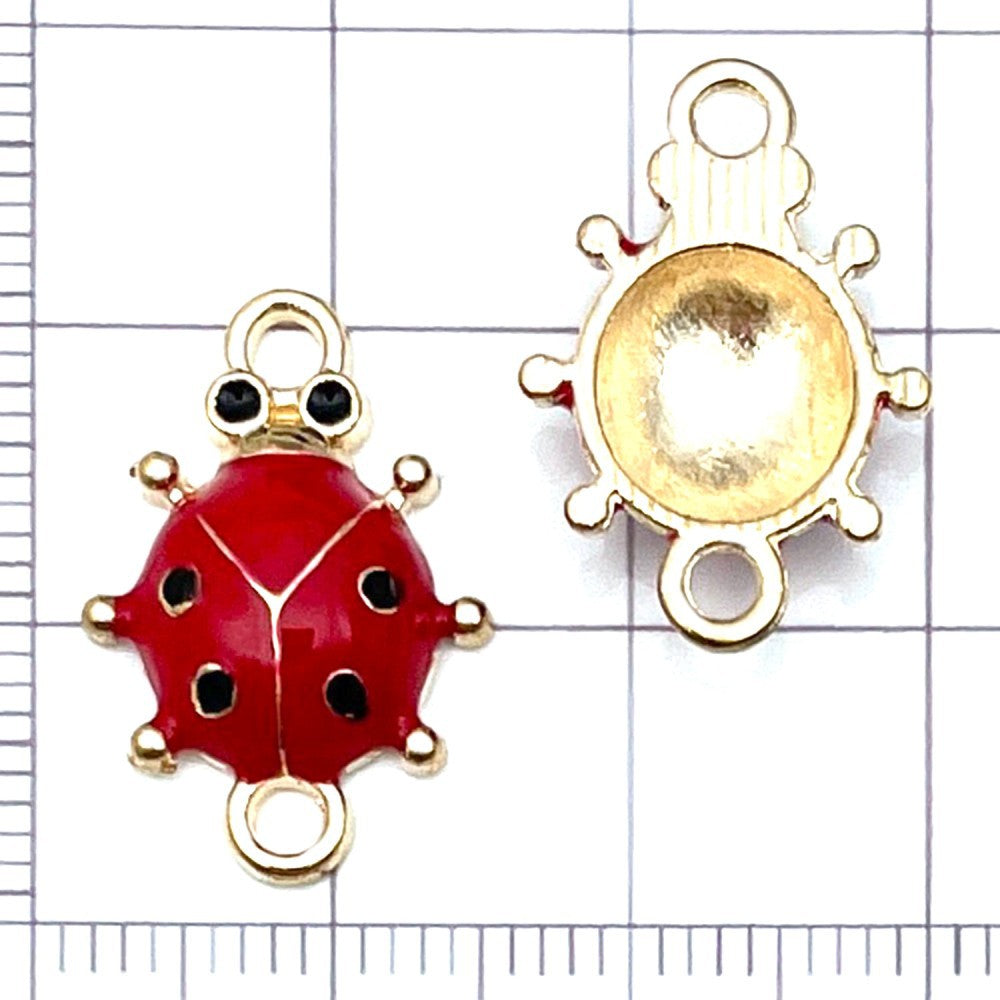 NO.8 Mixed 20  ladybug metal, alloy