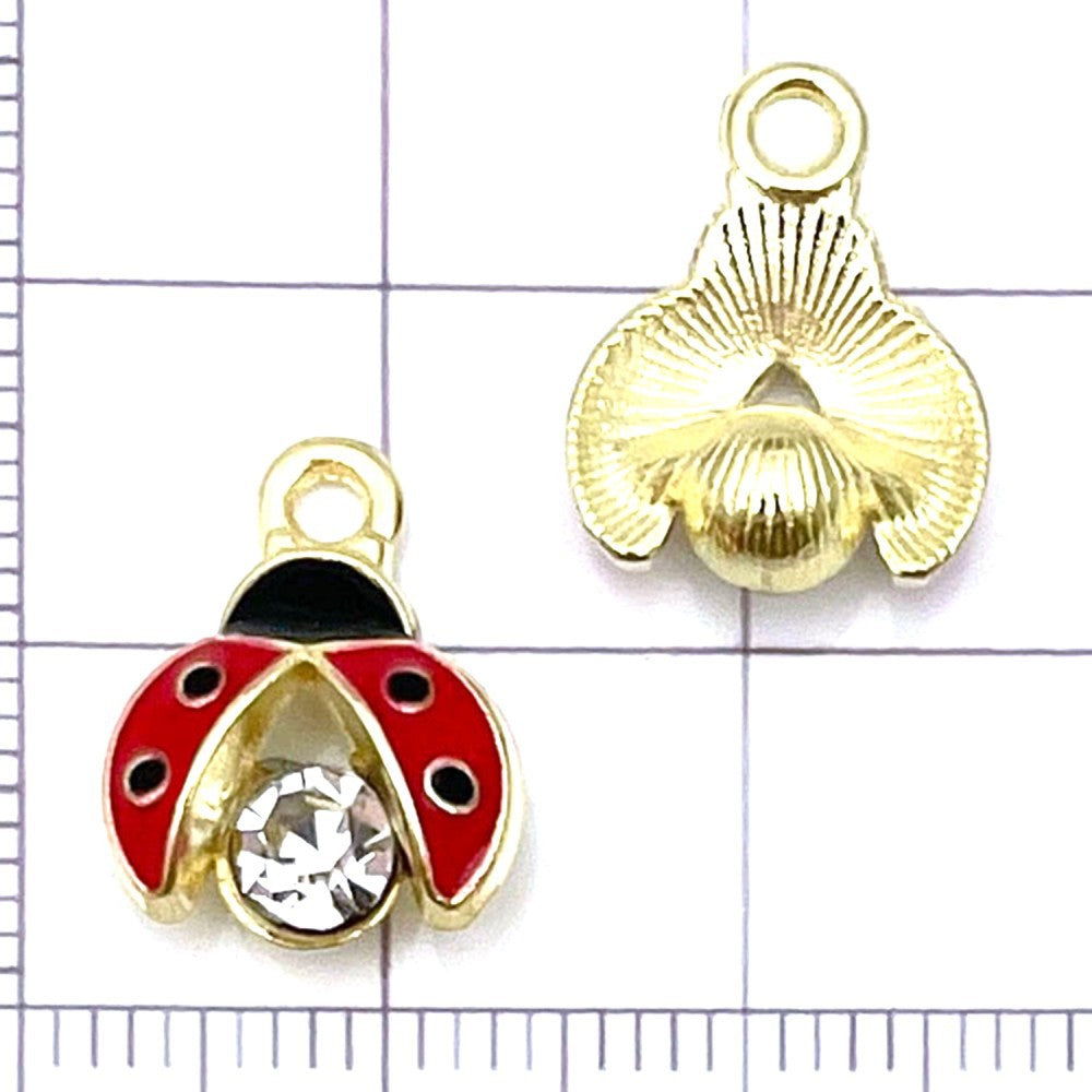 NO.8 Mixed 20  ladybug metal, alloy
