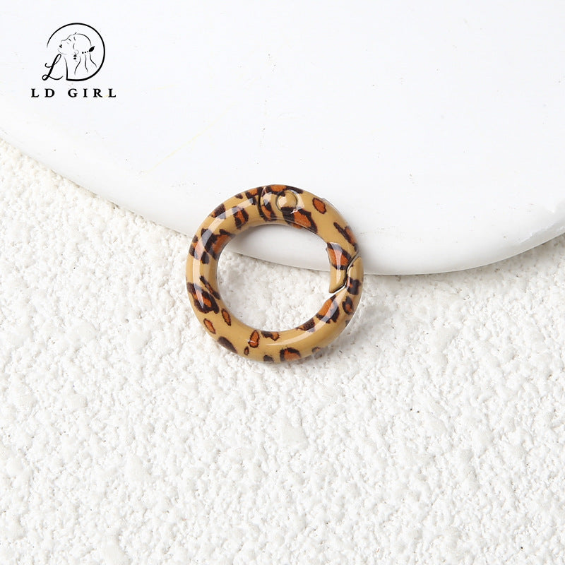 A20mm Colorful Round Spring Buckle, DIY Jewelry Accessories, Spring Ring, Connecting Ring, Keychain, Hanging Buckle