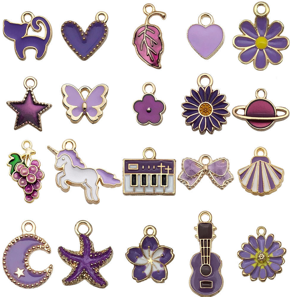 NO.4-1  Mixed 20 purple jewelry accessories