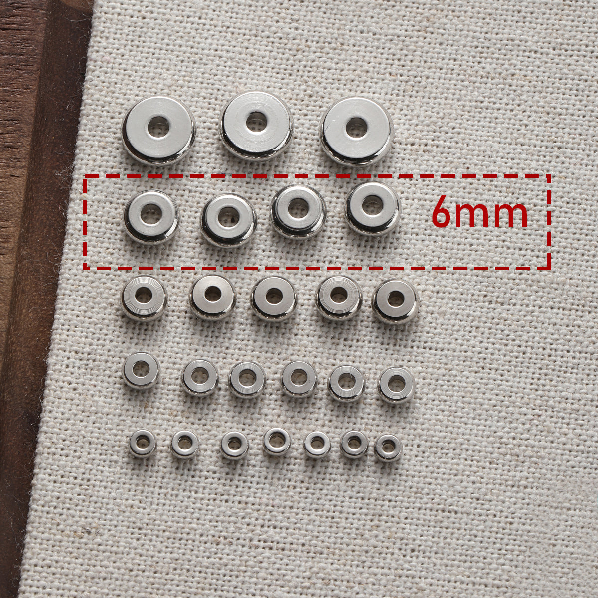 Color retention/titanium steel/stainless steel/spacer beads/DIY accessories