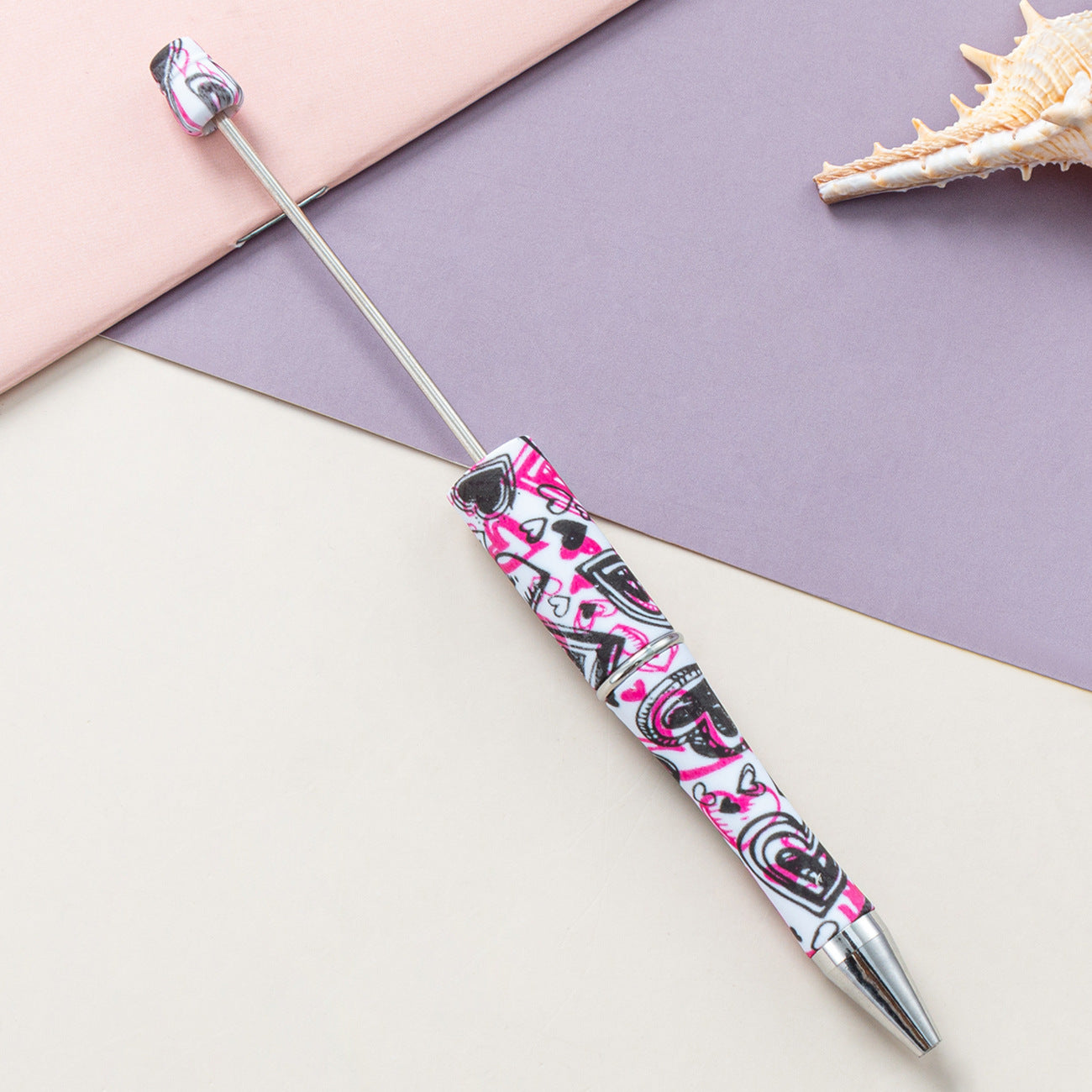 139-Color!! Printed , new bead pen, handmade DIY pen