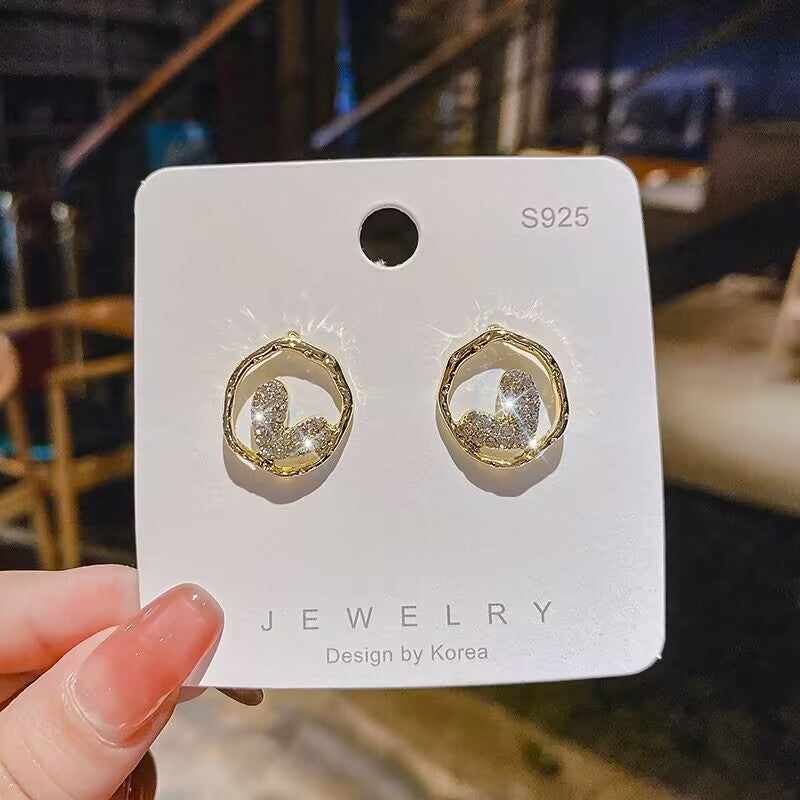 E14,S925 Silver Needle Earrings C