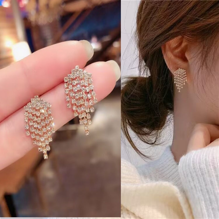 E13,925 Silver Needle Earrings D