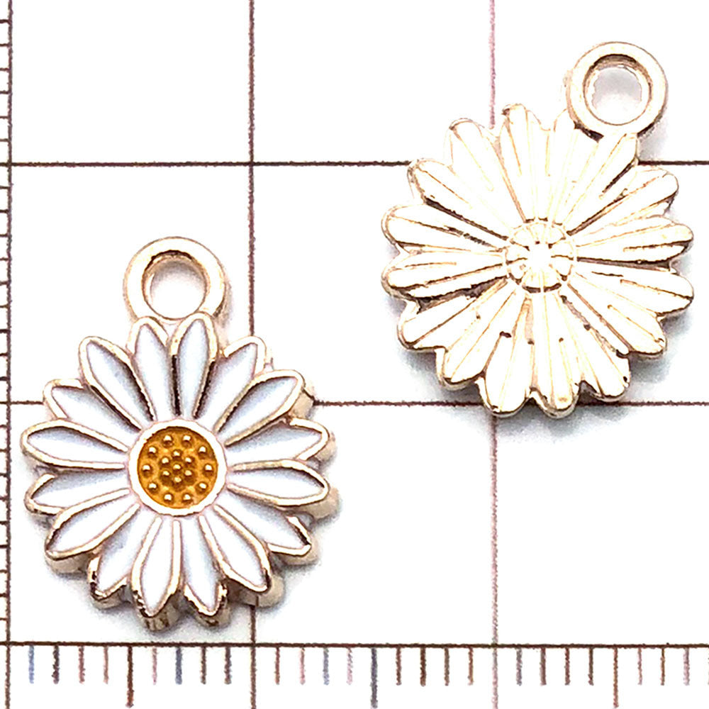 NO.23-3 Alloy bee series gold plated enamel charm