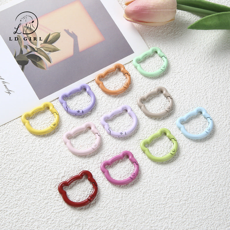 A bear spring buckle, split ring