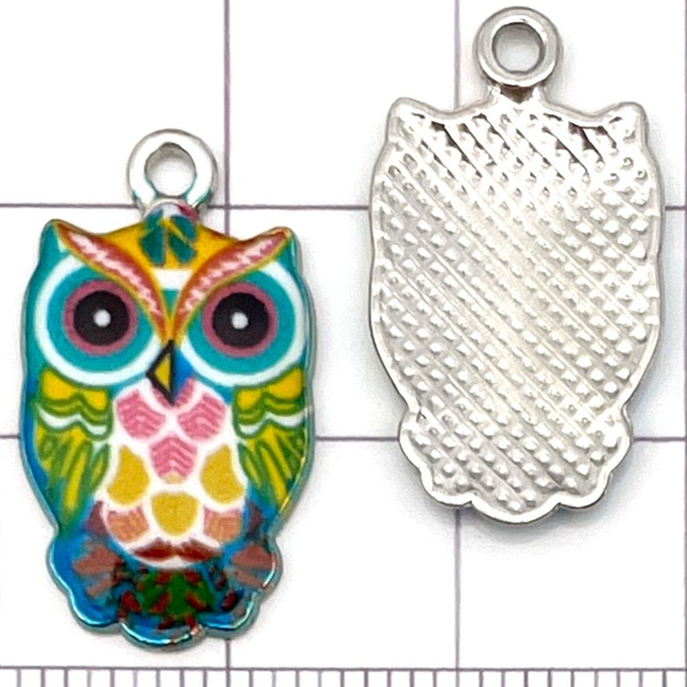 NO.17 Mix 20 metal owl pendants