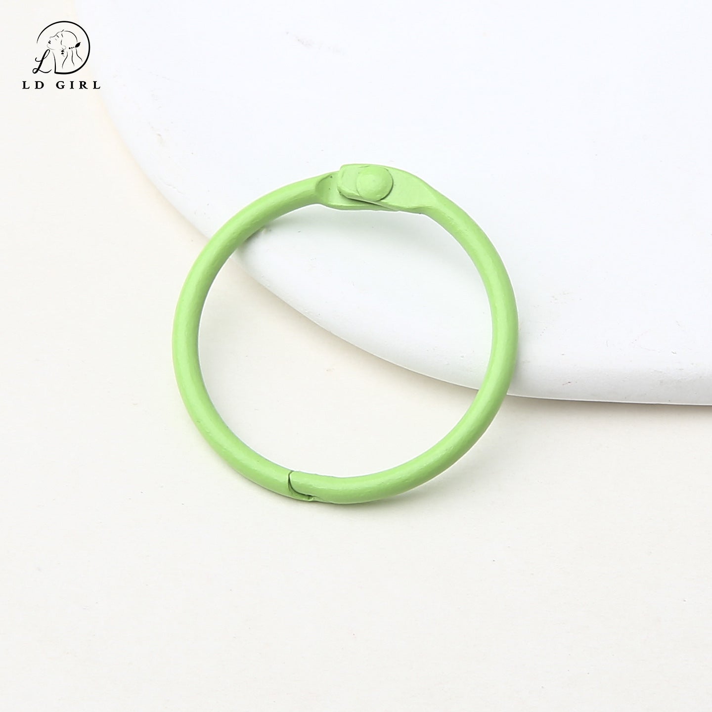 A paint, book ring, movable card ring, desk calendar loose-leaf line buckle, binding ring buckle d, iy alloy accessories, book ring, keychain