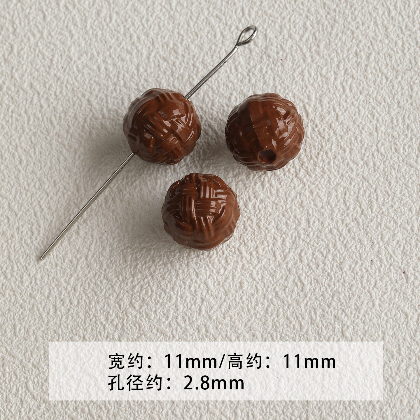 Red coffee color/acrylic paint beads/DIY accessories materials