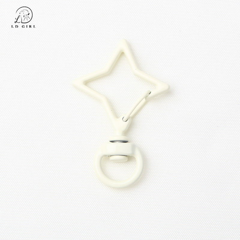 A colorful paint, star spring buckle, DIY handmade jewelry accessories