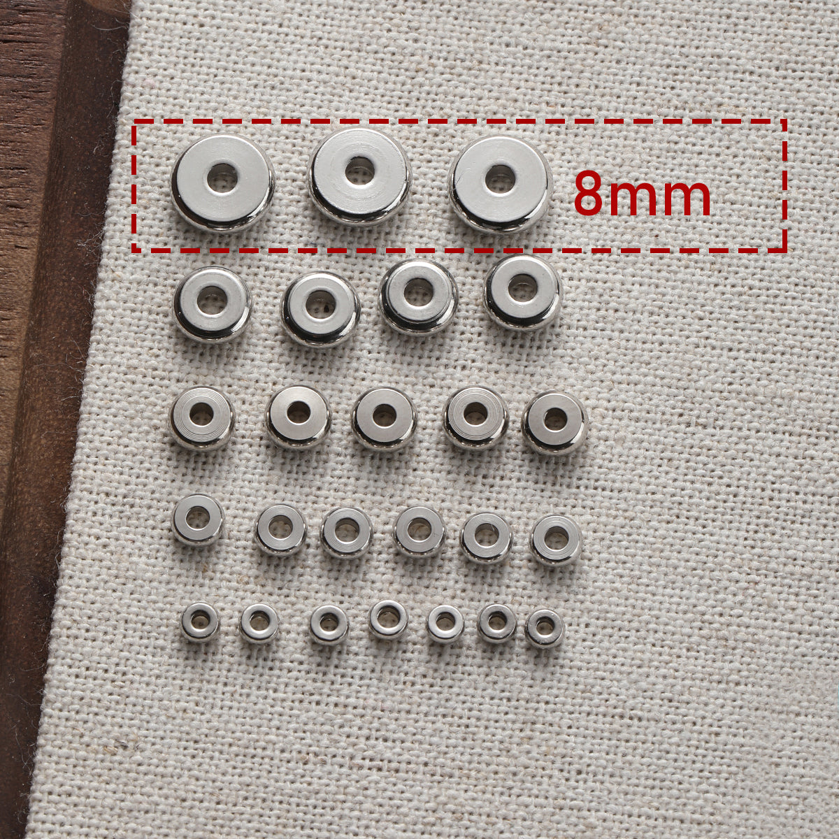 Color retention/titanium steel/stainless steel/spacer beads/DIY accessories