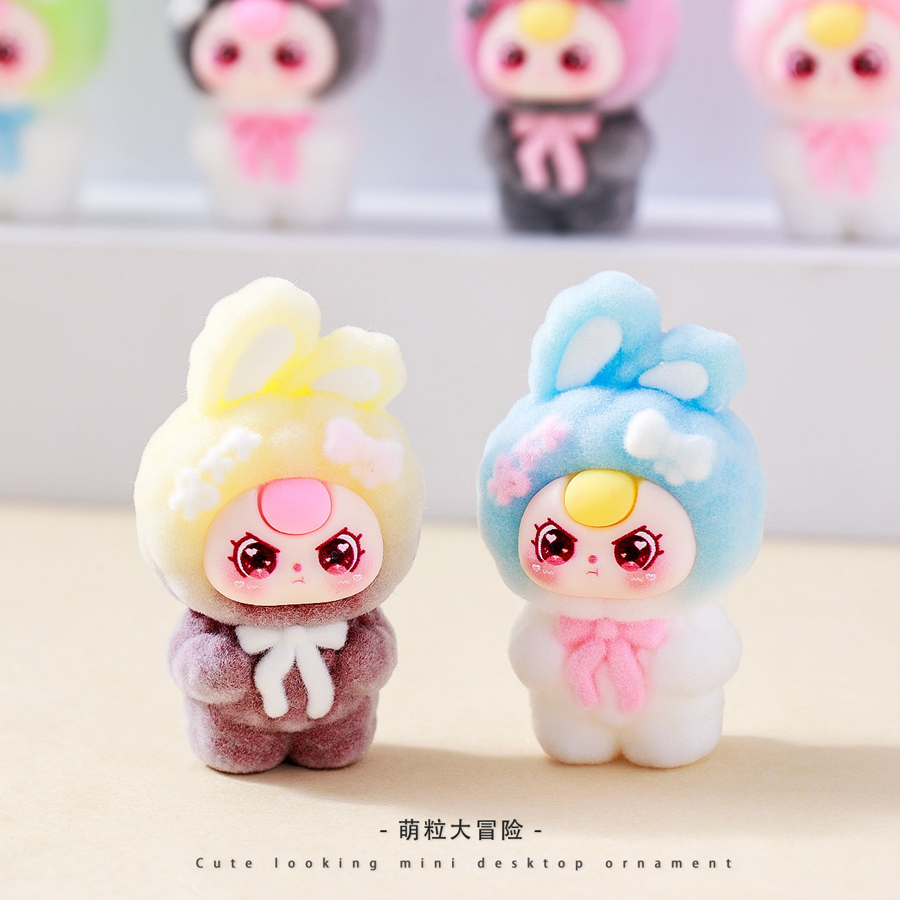 Cute flocking gradual change of standing posture, baby three-year-old cute doll, small gifts, desktop ornaments