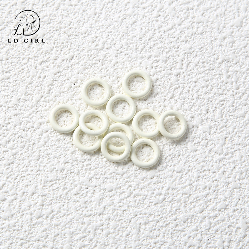 A Non-openable, paint DIY closed ring, connecting ring, accessories