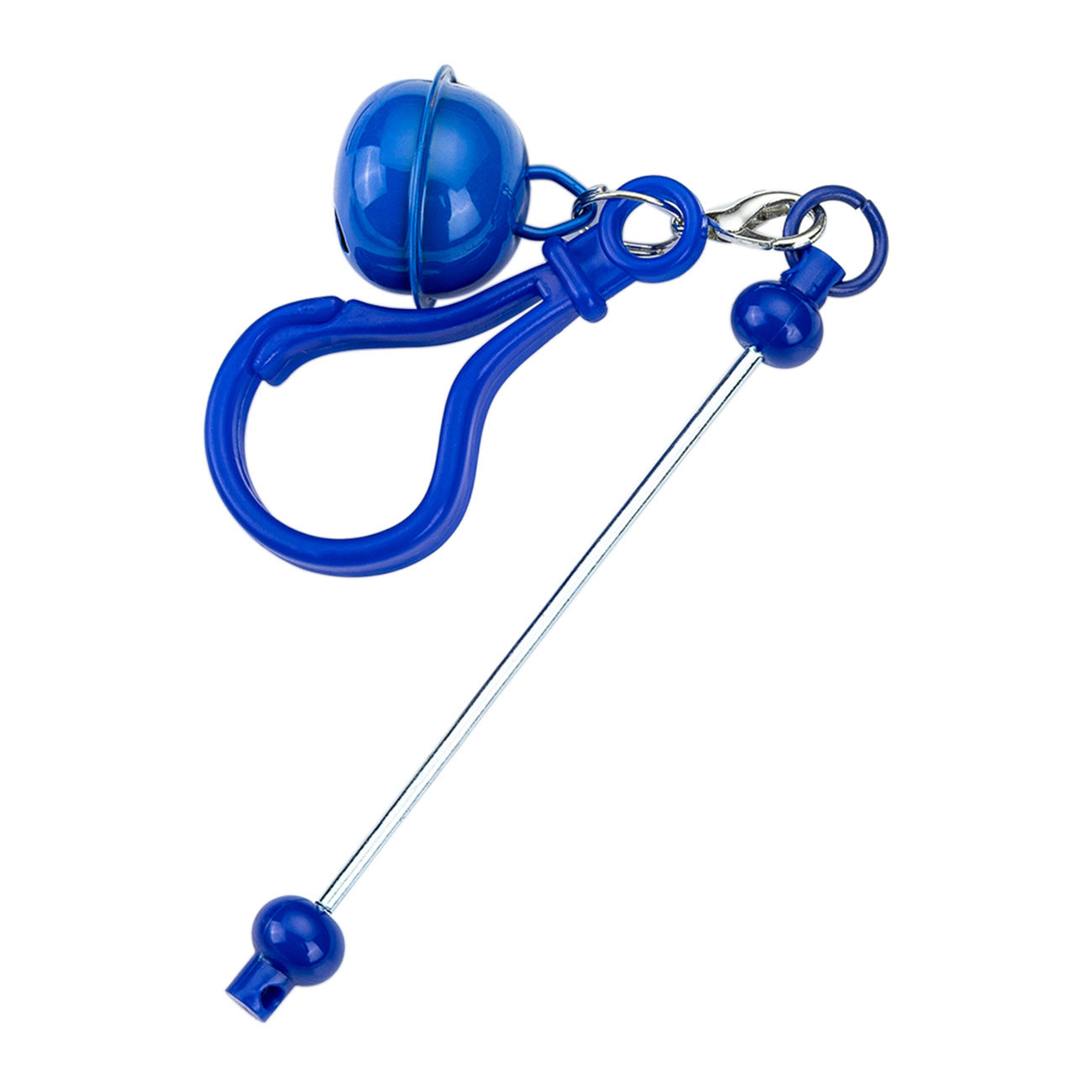 15-Color DIY bell keychain, handmade beaded color keychain, cute accessories, bag pendant, plastic keychain.