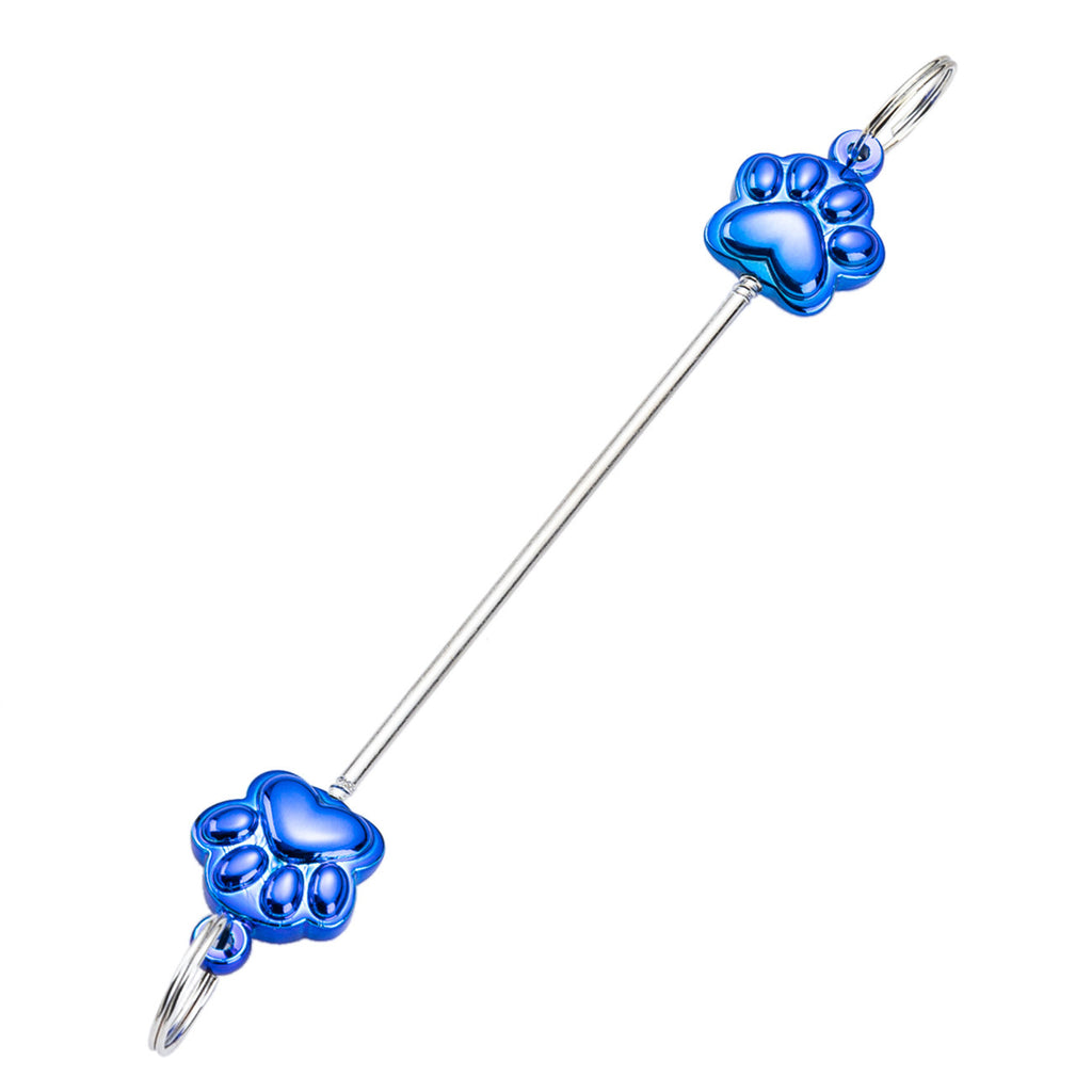 13-Color Creative new DIY beaded pole, multi-color beaded cat claw keychain pole pendant, plastic beaded pole 11.7cm