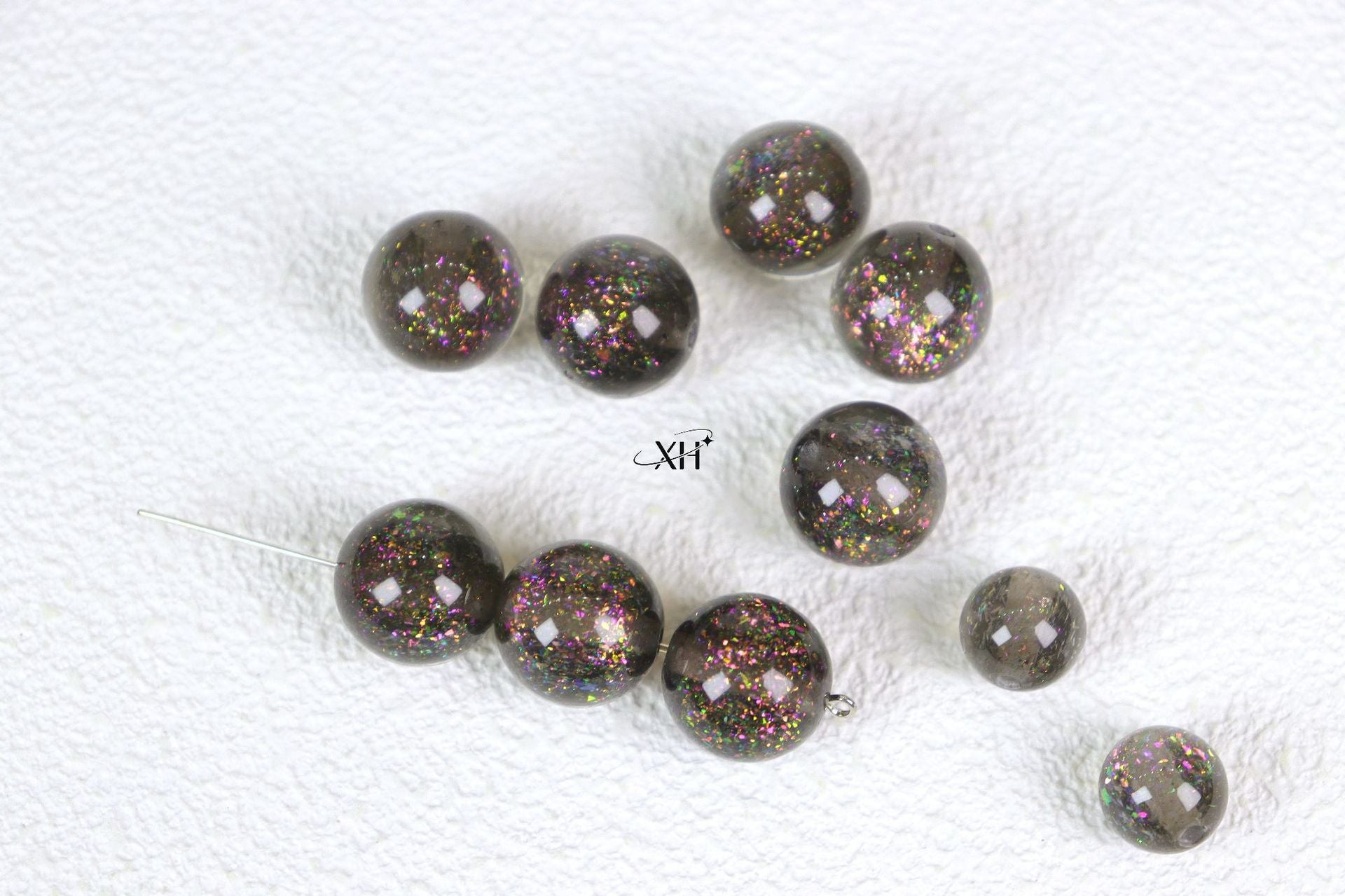 NO.10 Honey-core Opal Resin Beads 欧泊溏心