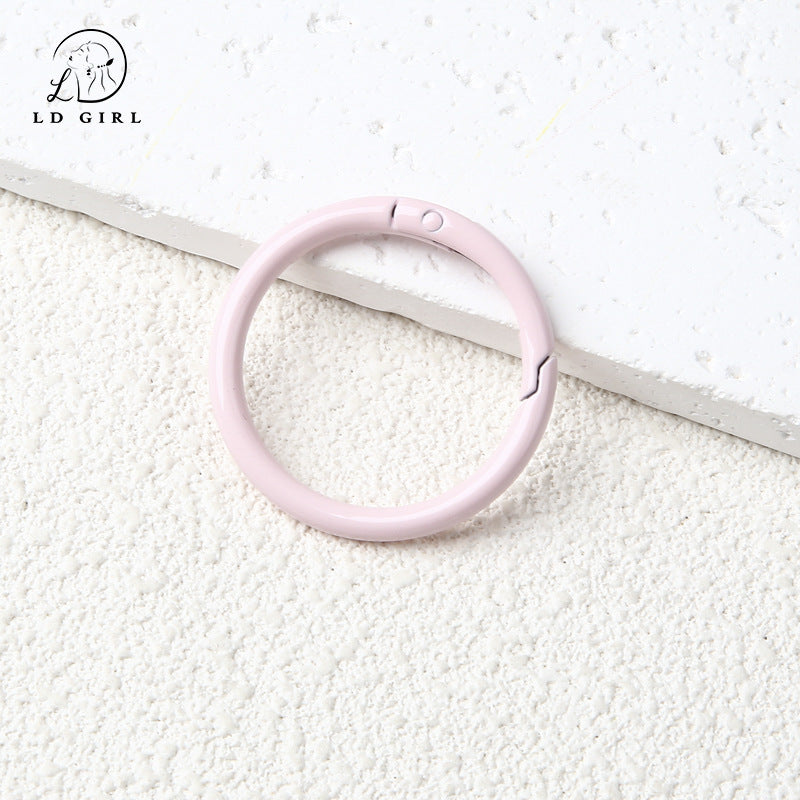 A40mm round spring buckle, large, ring buckle, bag buckle, ring metal, DIY jewelry accessories bag hanging