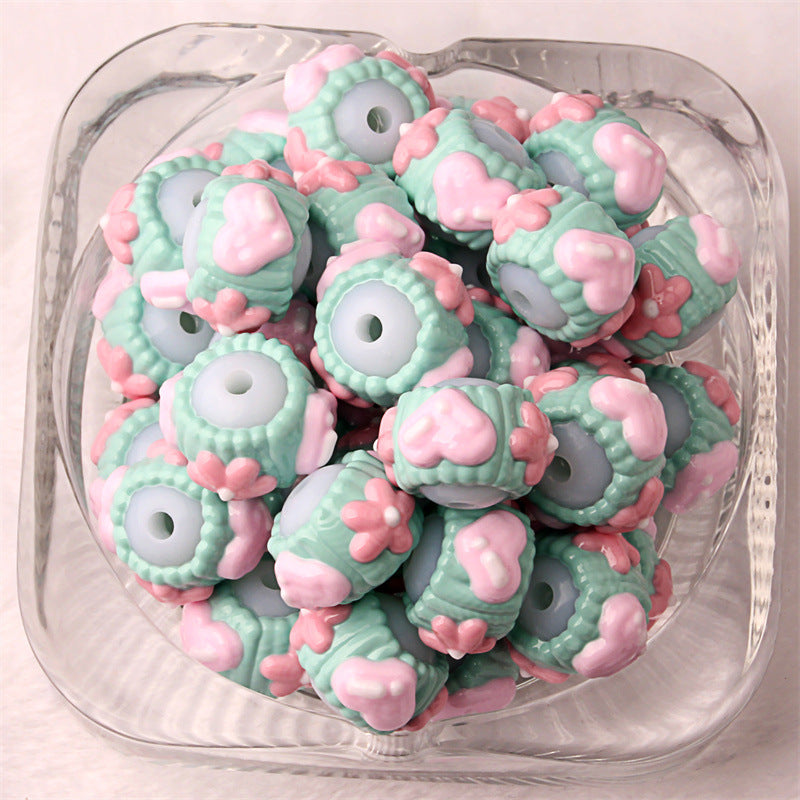 No.2 Hand-painted beads/bead pens/DIY mobile phone chain/car hanging/bag hanging/