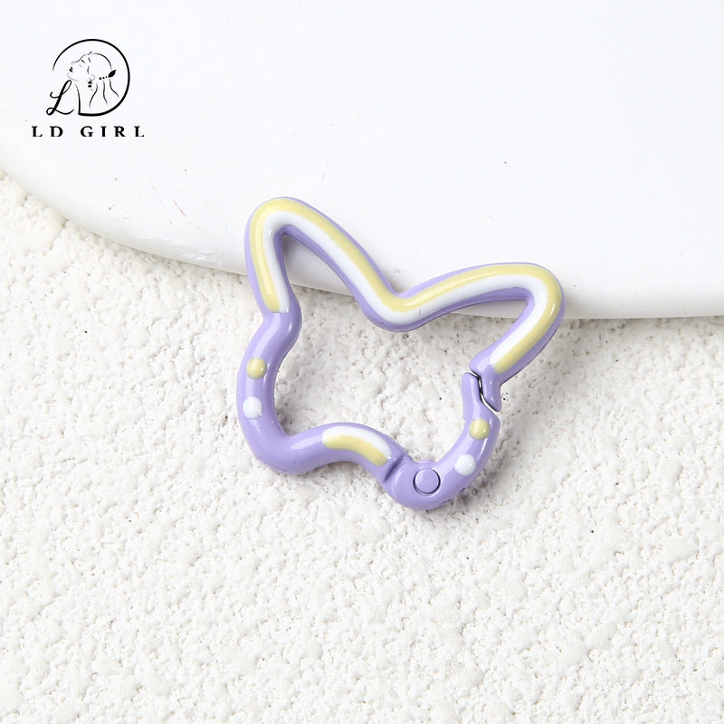 A butterfly spring buckle, DIY buckle, jewelry accessories