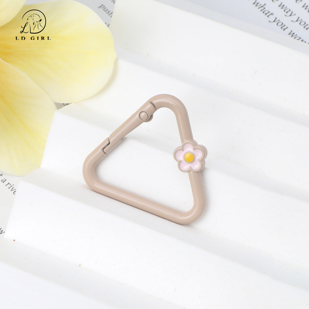 A Triangle Flower Portable Keychain, Accessories