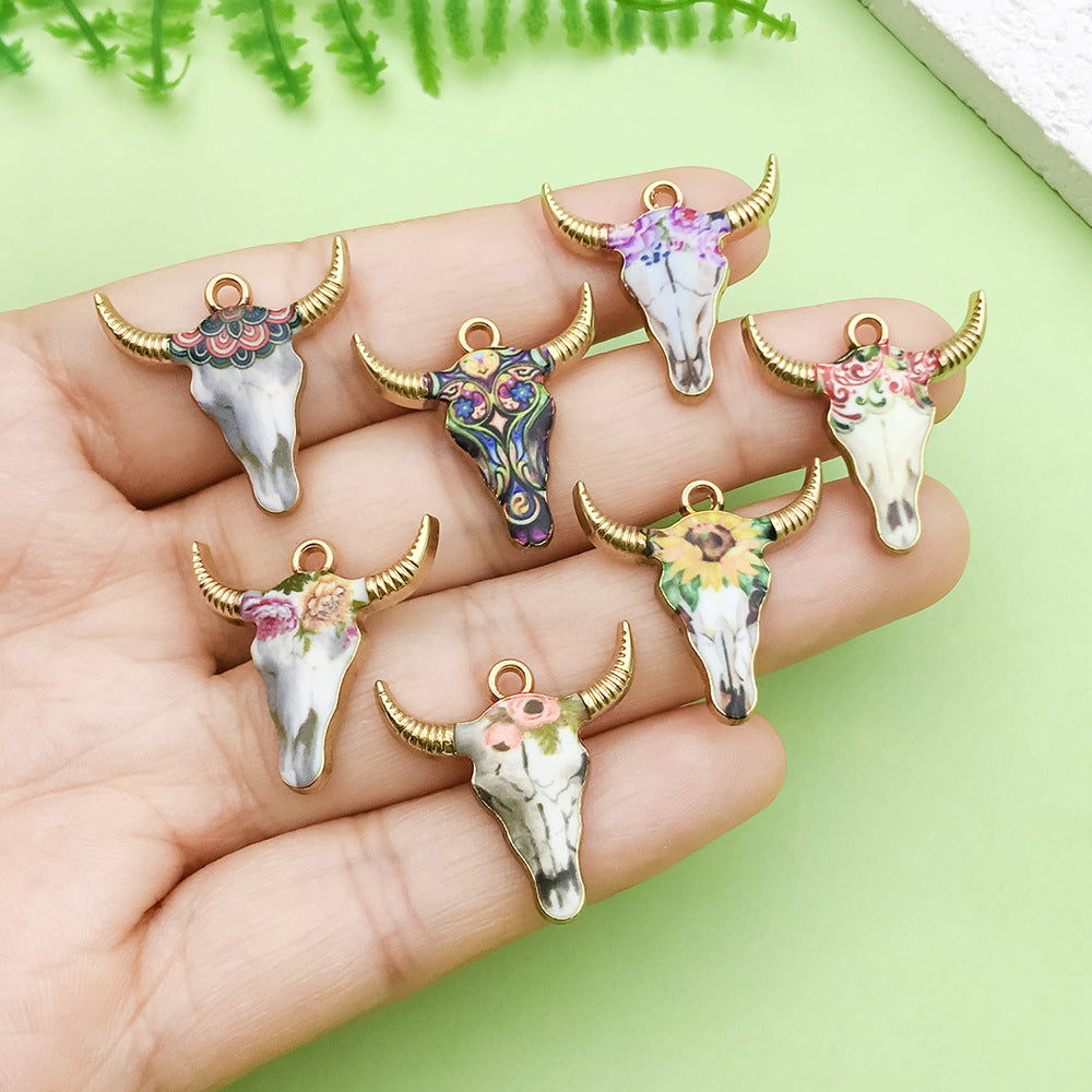 NO.14-1 cow head pendant