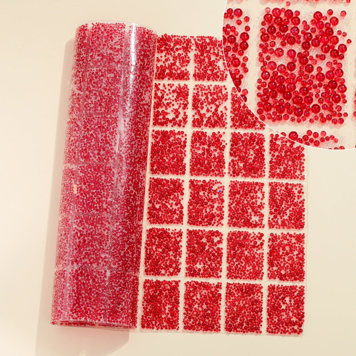 29-Type geometric special-shaped resin double-sided tape diamond sheet [1whole piece 24 * 40cm, small square 3 * 4cm]