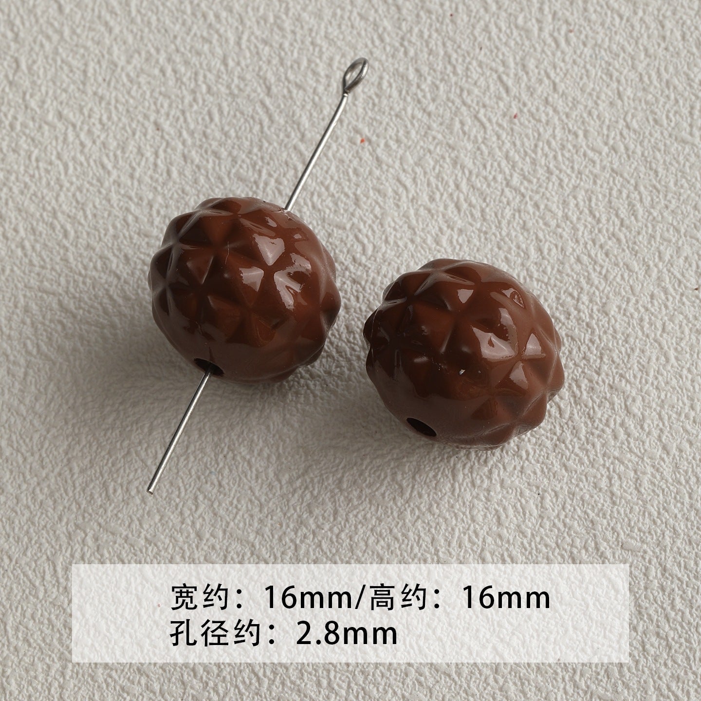 Red coffee color/acrylic paint beads/DIY accessories materials