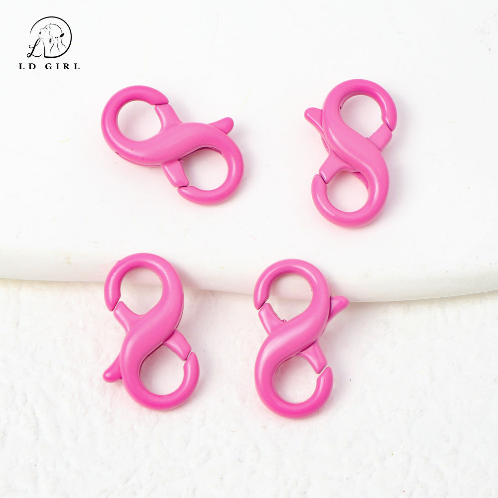 A MOQ5PCS 8-character buckle, spring buckle, double ring buckle, accessories DIY connection buckle