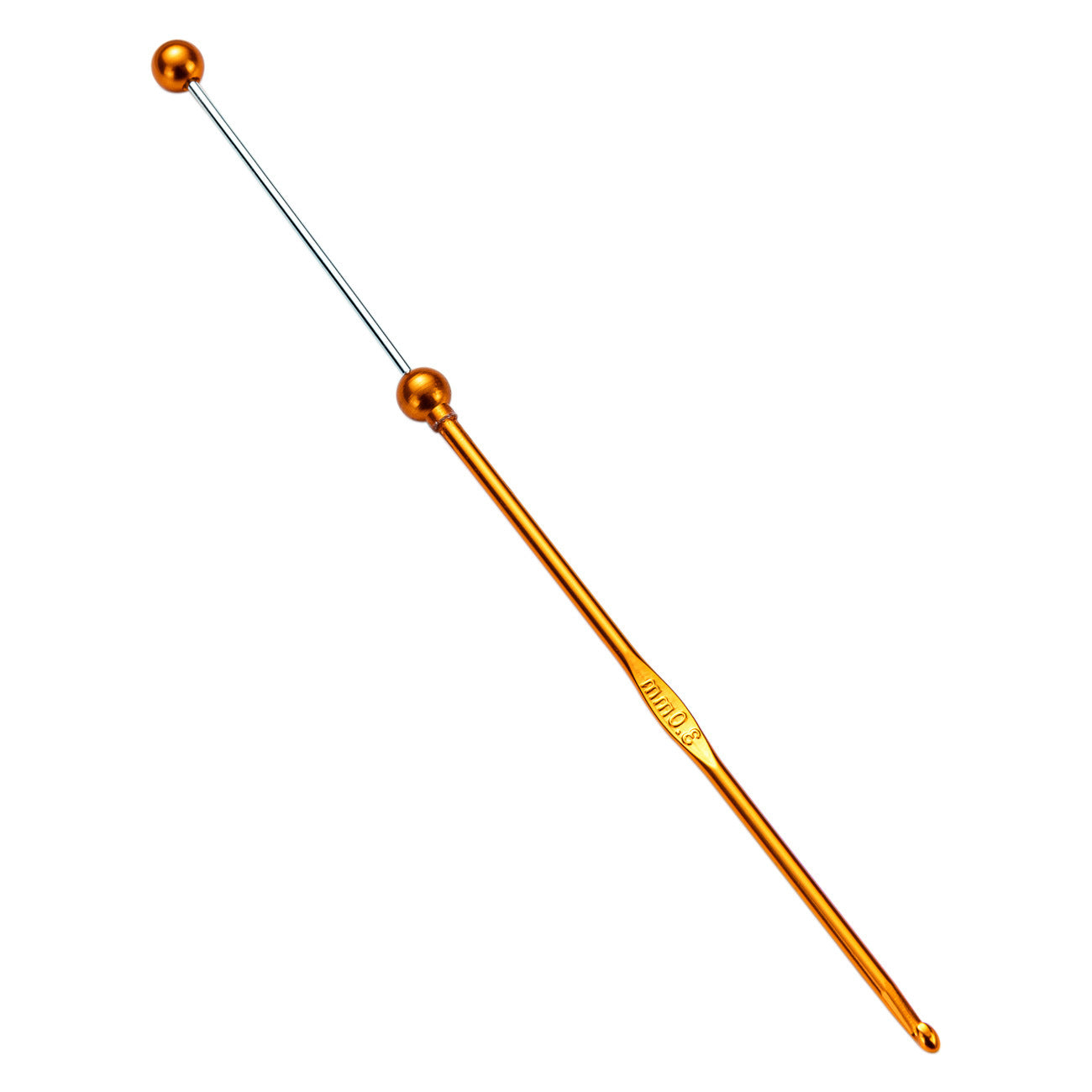 DIY beaded crochet needle, metal color aluminum crochet, sweater wool needle DIY hand-woven tool crochet