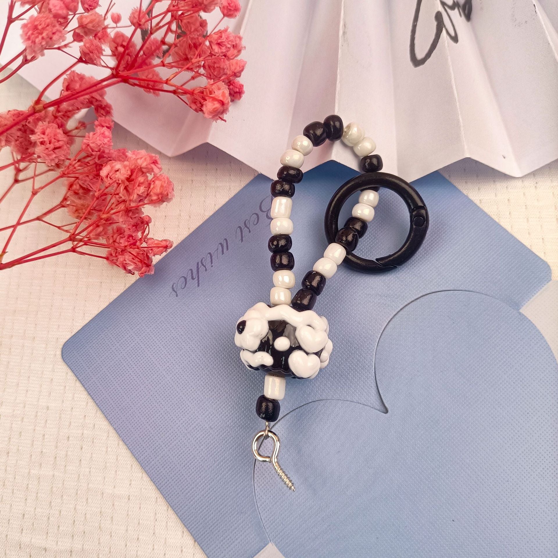 DIY beads, sheep's eye nail accessories, rice bead buckle pendant