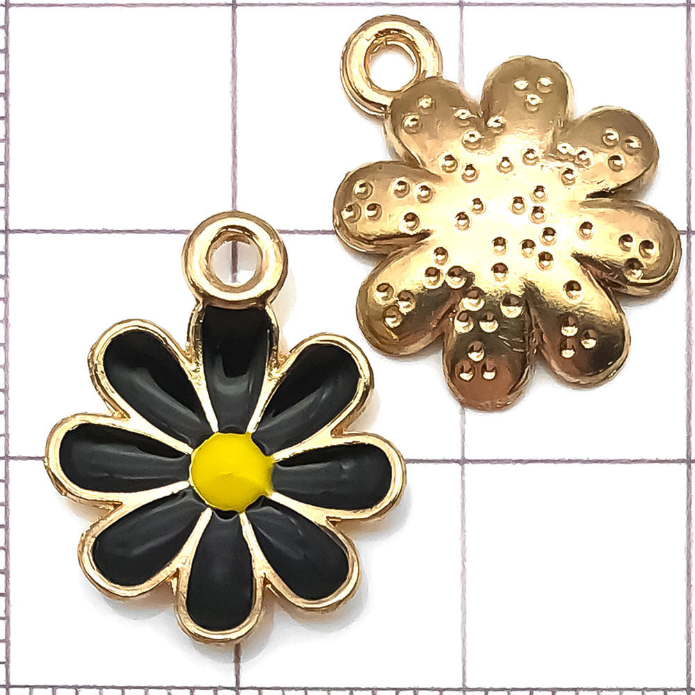 NO.21 Mixed 20 black charm metal, alloy