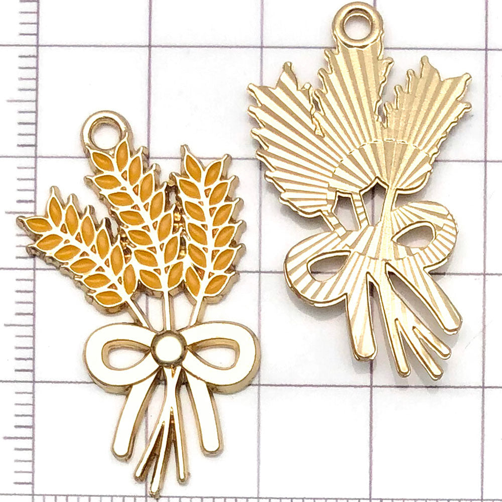 NO.23-4  gold plated enamel charm metal alloy