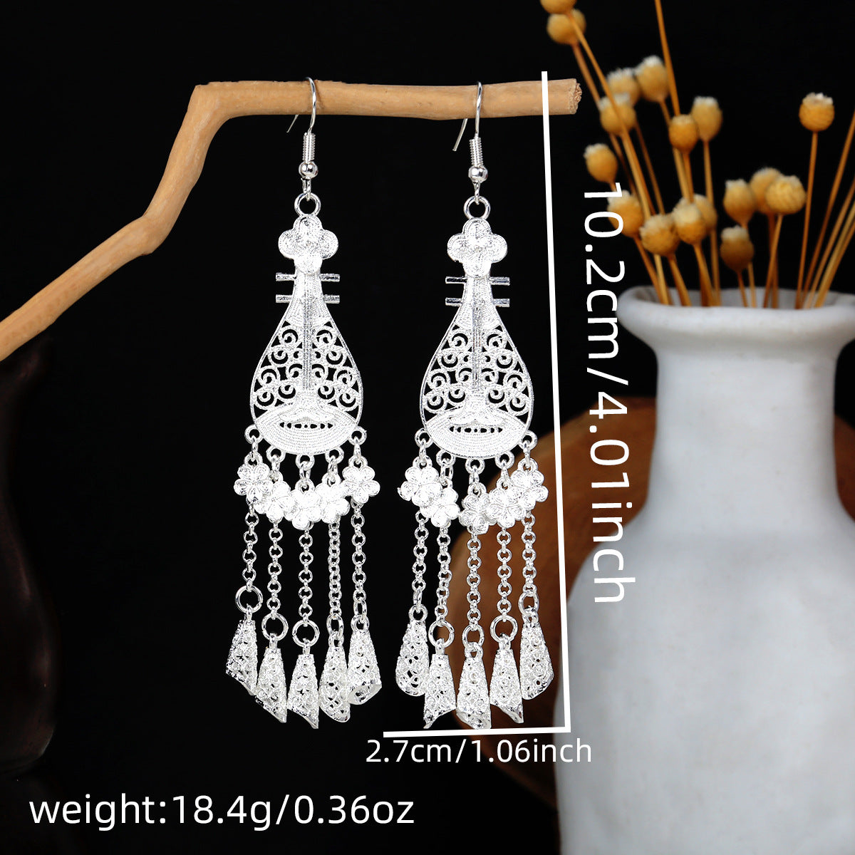 E6,Miao silver earrings