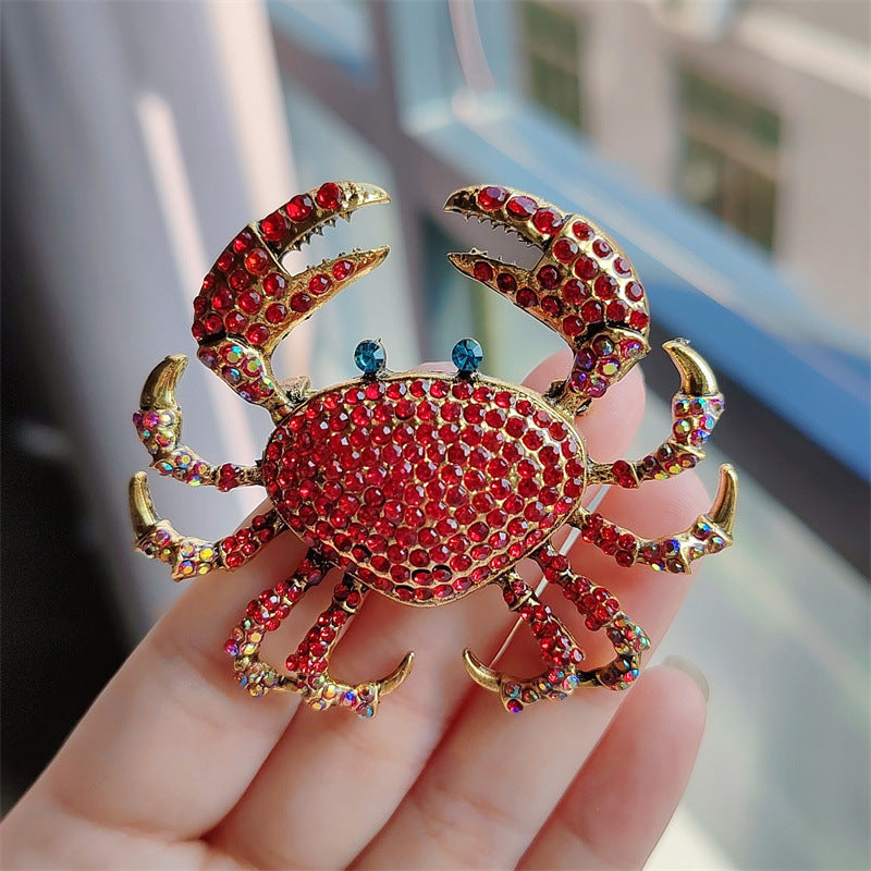 29-Type Hand Painted Enamel Sparkling Diamond Vintage Animal Brooch, Pink Flower Fashion Brooch