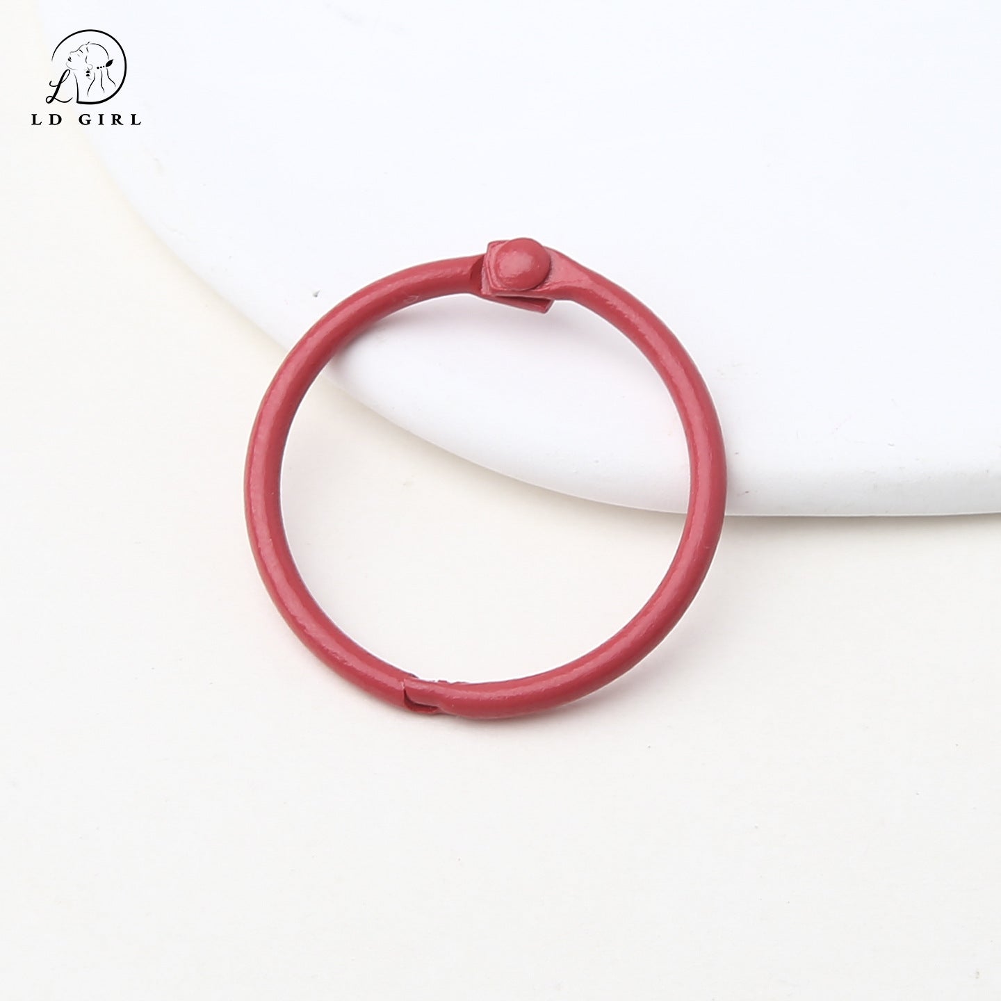 A paint, book ring, movable card ring, desk calendar loose-leaf line buckle, binding ring buckle d, iy alloy accessories, book ring, keychain