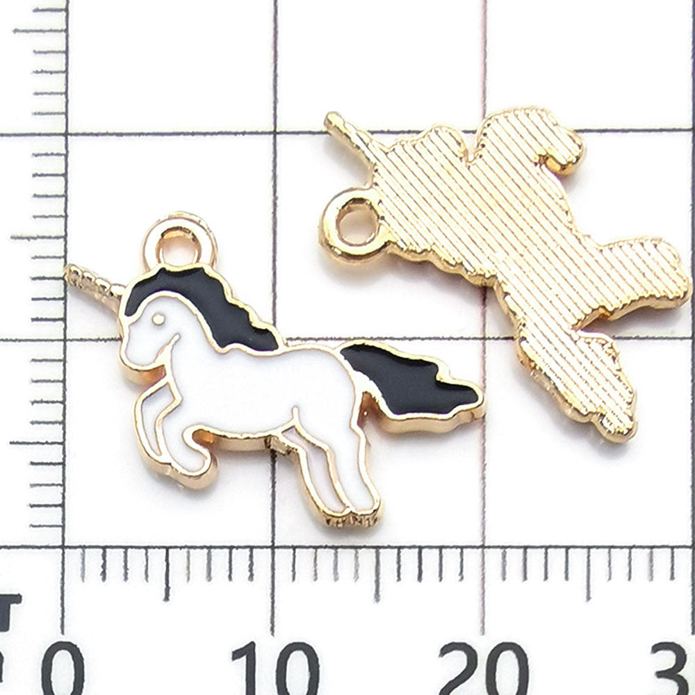NO.21 Mixed 20 black charm metal, alloy