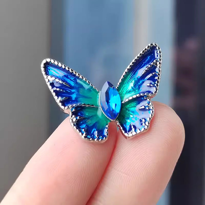 30-Type diamond-encrusted tulip, rose and other brooches