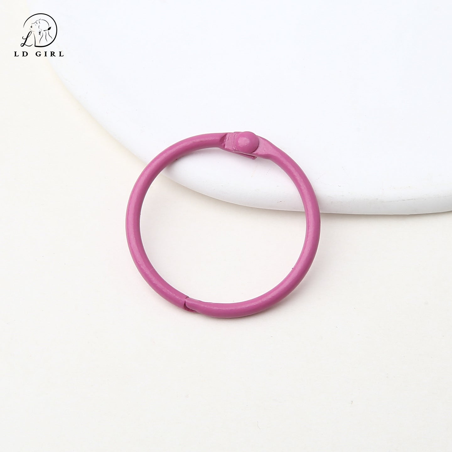 A paint, book ring, movable card ring, desk calendar loose-leaf line buckle, binding ring buckle d, iy alloy accessories, book ring, keychain