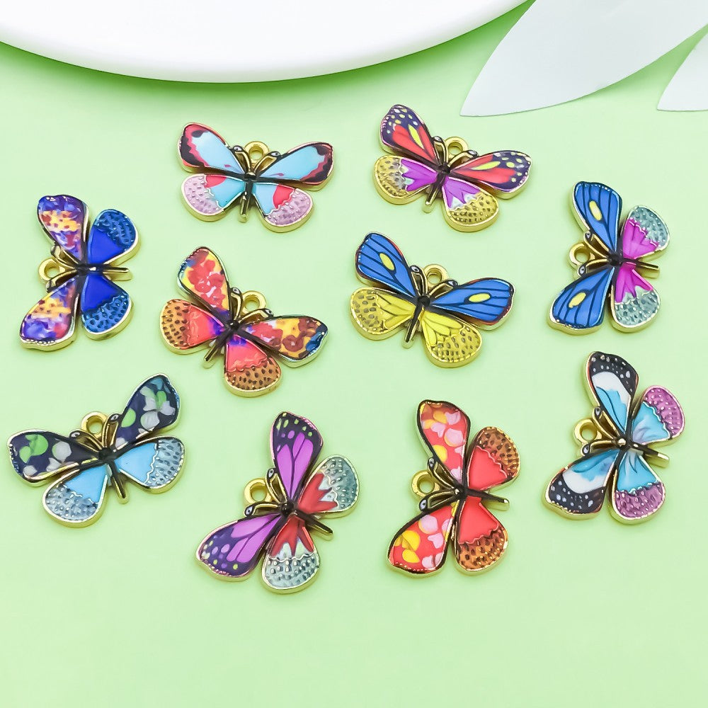 NO.6 butterfly pendant, DIY jewelry accessories.