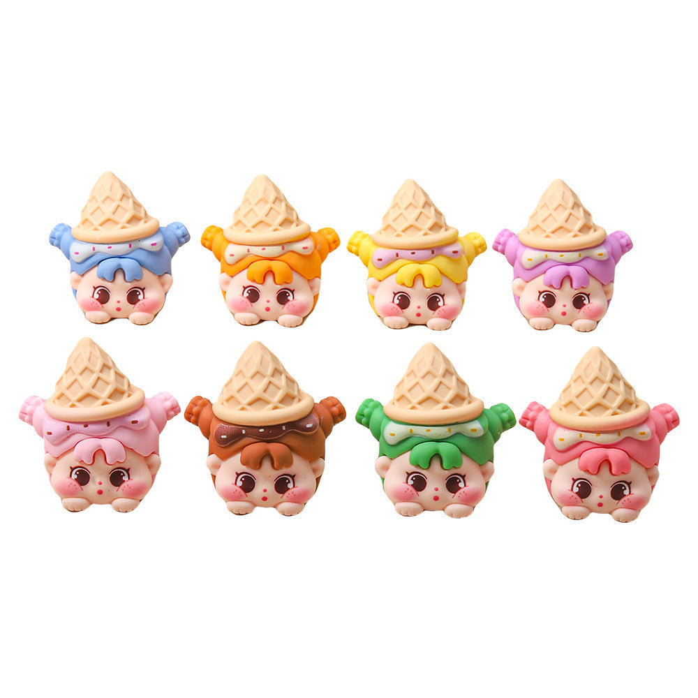 Ice cream cone DIY pendant set