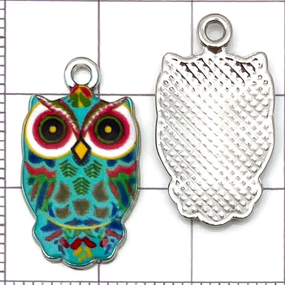 NO.17 Mix 20 metal owl pendants