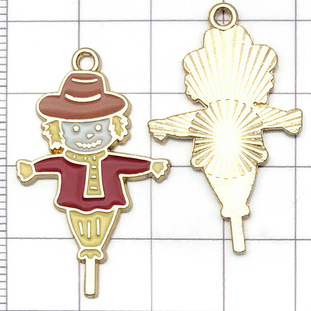 NO.23-4  gold plated enamel charm metal alloy