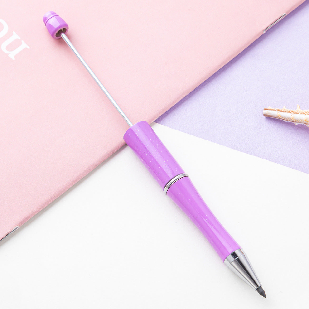 DIY beaded pencil, no sharpening, sketch drawing pencil