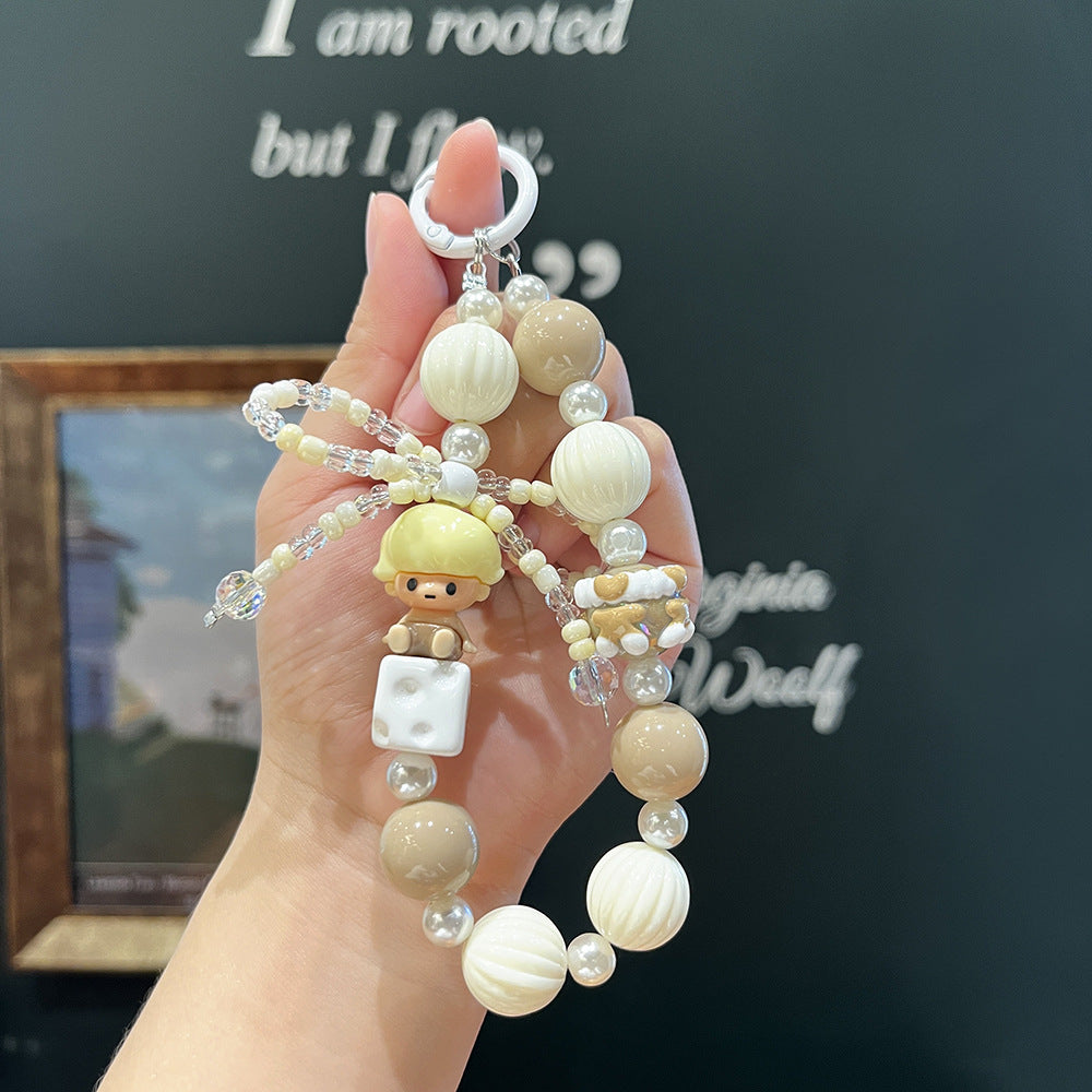 B3 new hand-painted beads/cartoon mobile phone chain