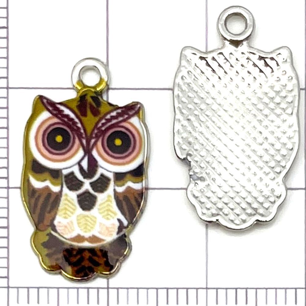 NO.17 Mix 20 metal owl pendants