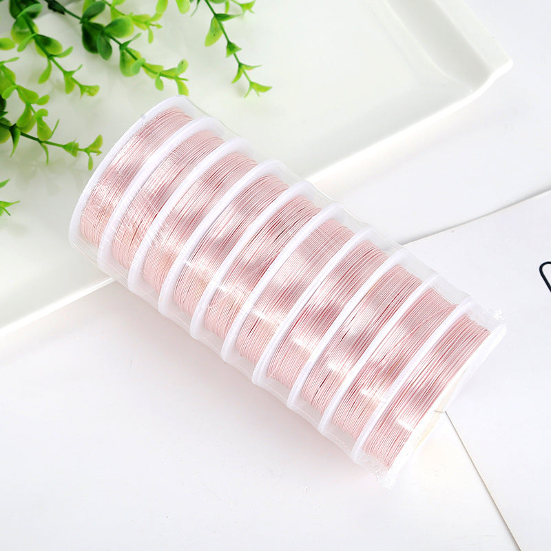 10 rolls per pack, DIY copper wire, styling color-retaining jewelry wire铜线