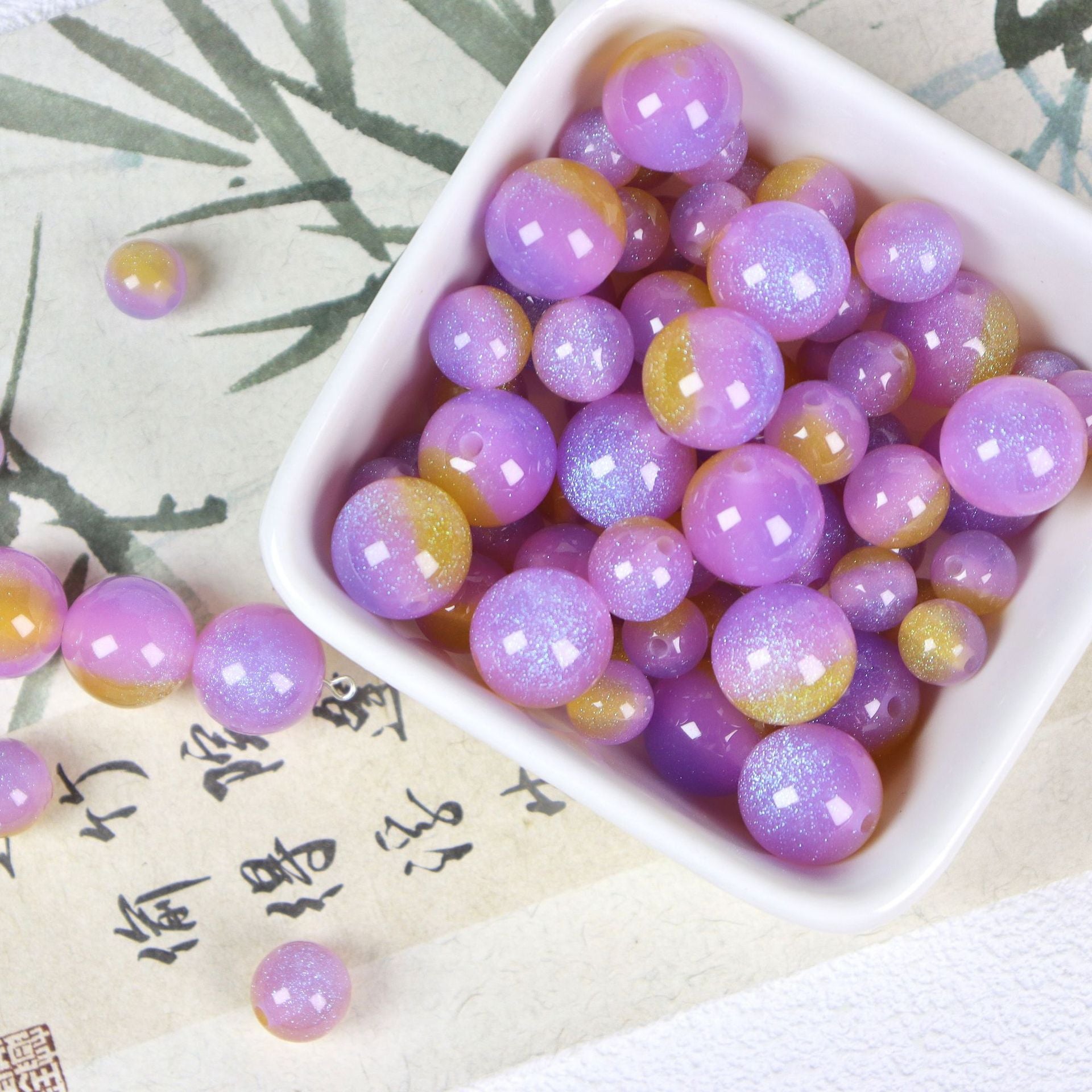 NO.21 Rainbow Candy Resin Beads 彩虹糖
