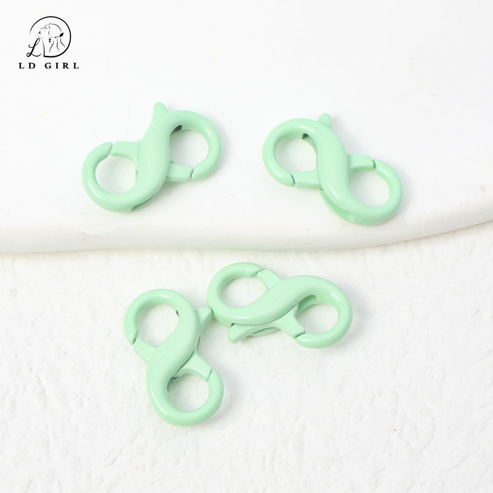 A MOQ5PCS 8-character buckle, spring buckle, double ring buckle, accessories DIY connection buckle