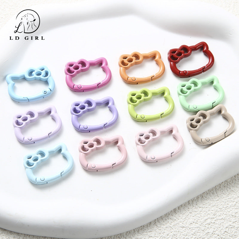 AKT spring ring, colored opening, spring buckle