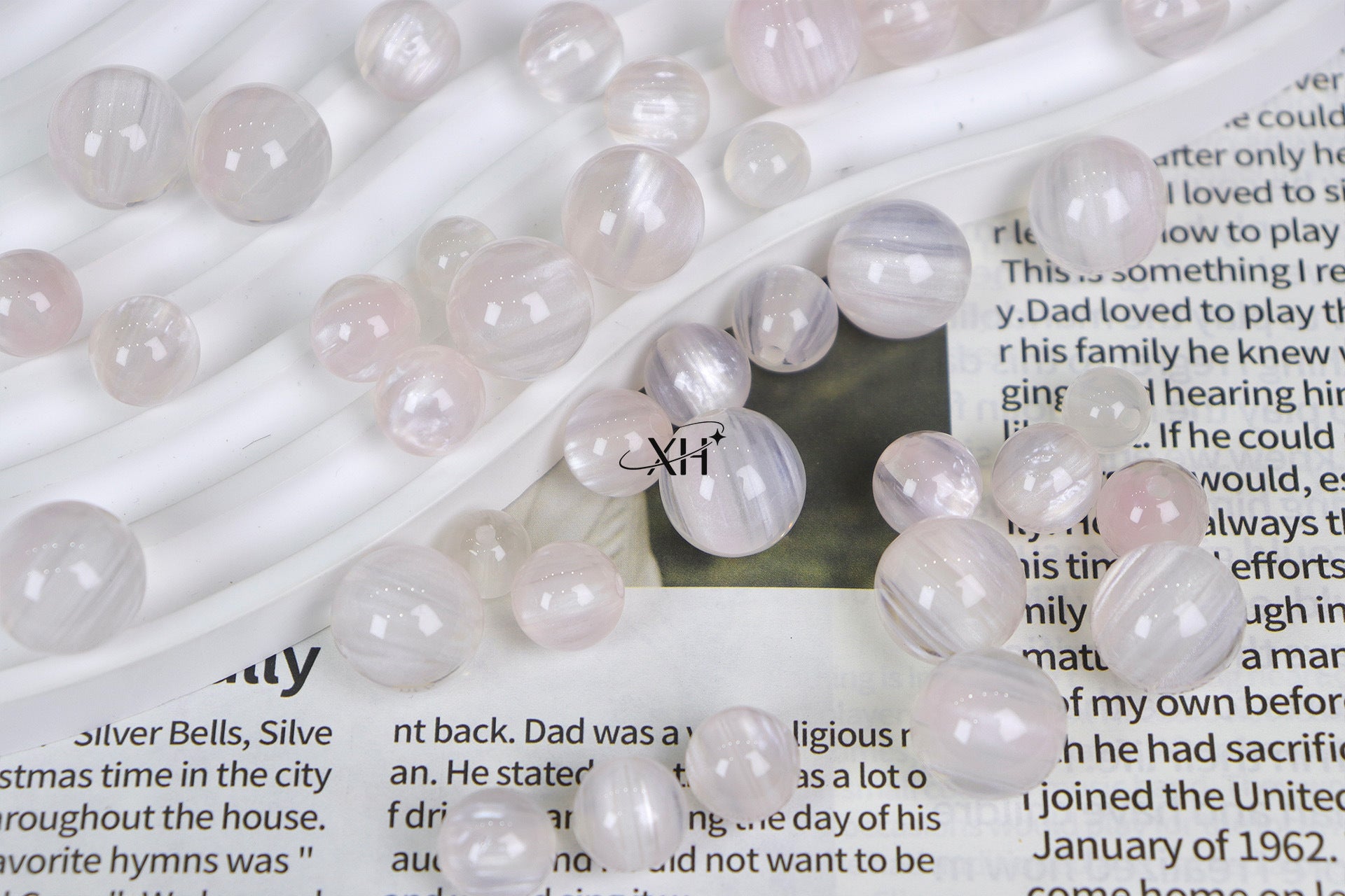 NO.16 Dreamy Moonlight  Resin Beads 白月光（鎏银）